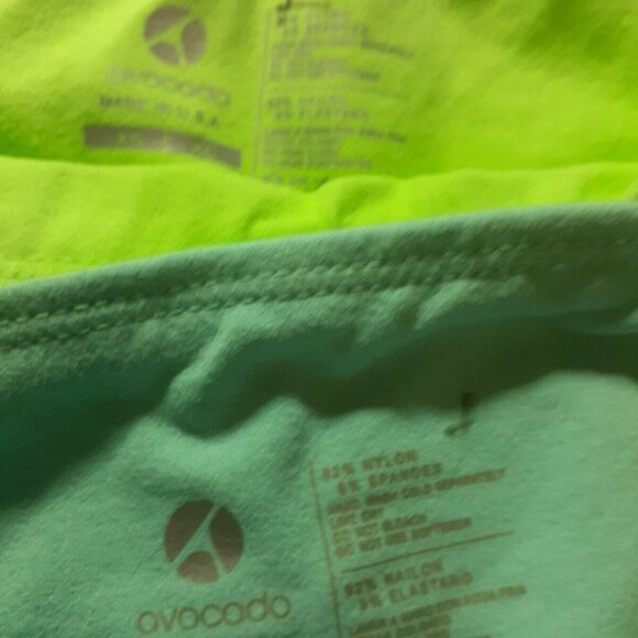 New Lot of 2 Avocado Leggings‎ Capri Green Blue XS - Picture 10 of 12